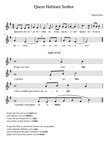 Pré-visualização da pauta